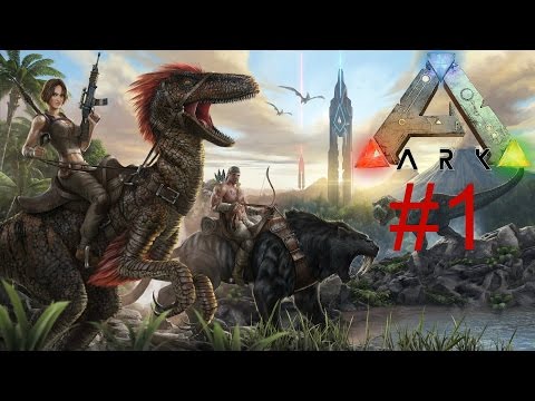 Ark Survival Evolved გეიმფლეი #1 დასაწყისი და ნადირობა (1080p60fps)